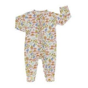 Emerson Wildflower Bamboo Baby Footie Pajama